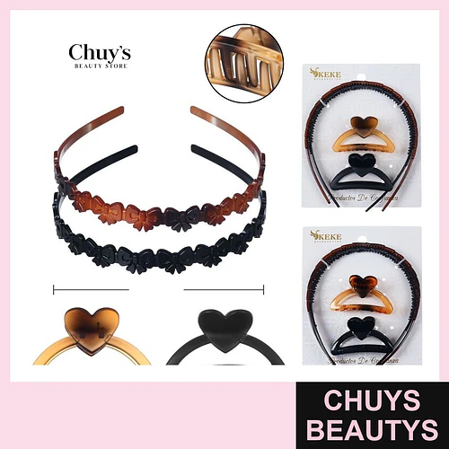 Set Cintillos y Ganchetas - Chuys Beautys | Chuys Beautys