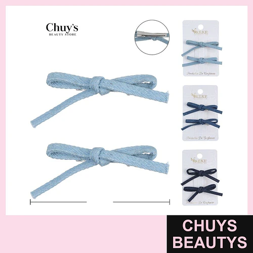 Pinche de Lazo Azul y Marino - Chuys Beautys | Chuys Beautys