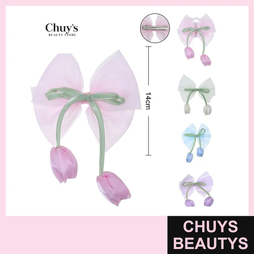 Pinches de Lazos Coloridos - Chuys Beautys | Chuys Beautys