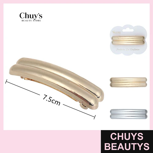 Traba con diseño dorado 7.5 cm - Chuys Beautys | Chuys Beautys