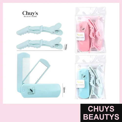 Set Gancheta y Peine Pegable 3Pcs - Chuys Beautys | Chuys Beautys