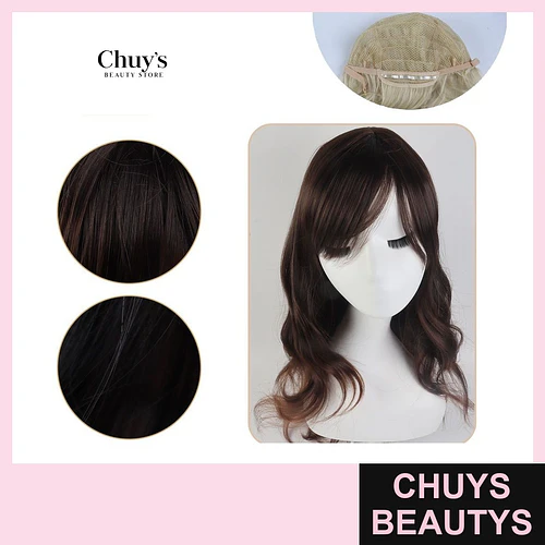 Peluca Castaño Ondulada - Chuys Beautys | Chuys Beautys
