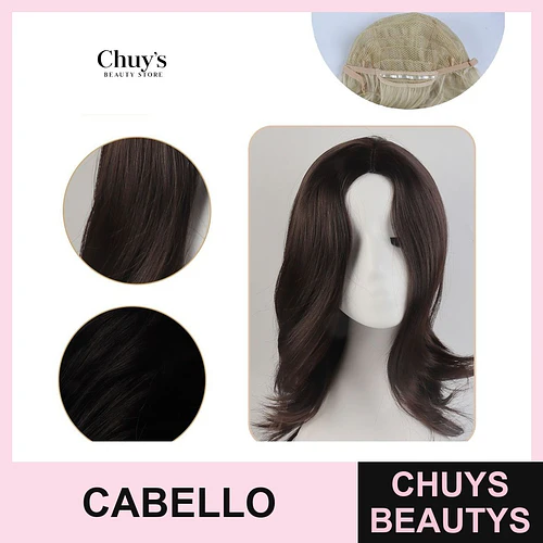 Peluca corta de cabello sintético - Chuys Beautys | Chuys Beautys