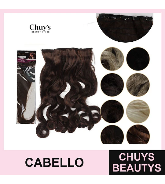 Extensiones de cabello rizado 75 cm