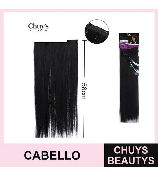 Extensiones de cabello lacio 58 cm