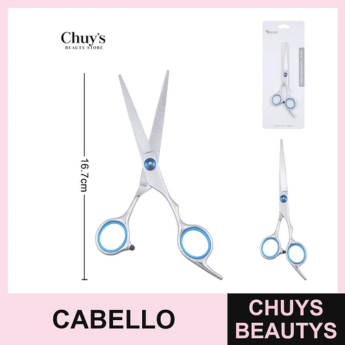 Tijeras para Cabello Acero Inoxidable 16,7cm - Chuys Beautys | Chuys Beautys