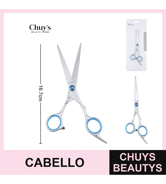 Tijeras para Cabello Acero Inoxidable 16,7cm