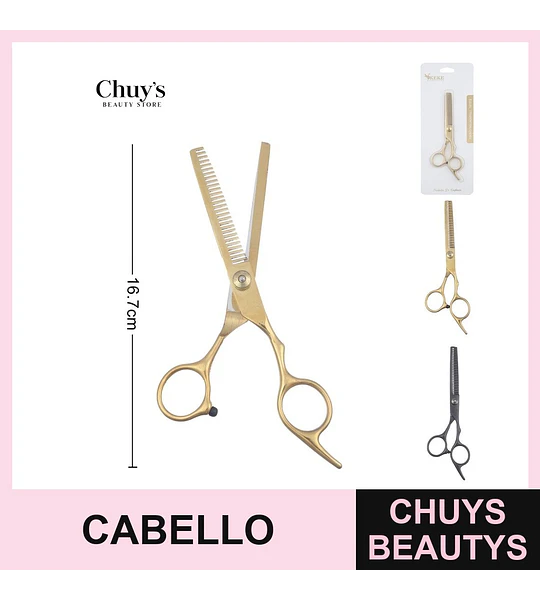 Tijeras para Cabello Acero Inoxidable 16,7cm