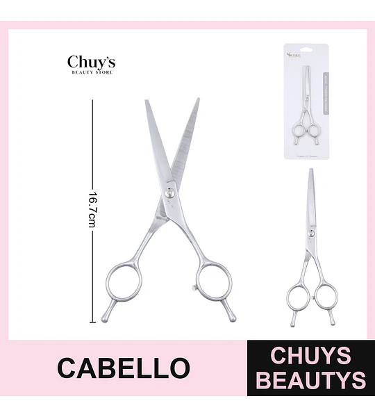 Tijeras para Cabello Acero Inoxidable 16,7cm
