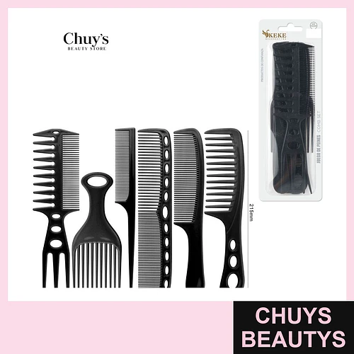 Set de Peinetas Negras - Chuys Beautys | Chuys Beautys
