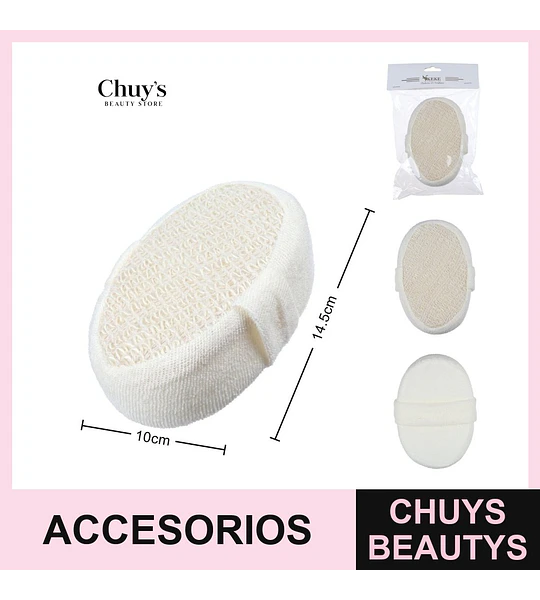 Esponja exfoliante de baño