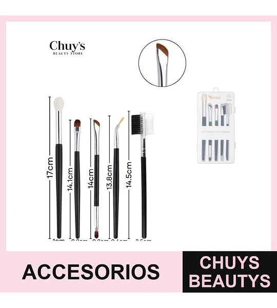 Set de Brochas 5 Piezas