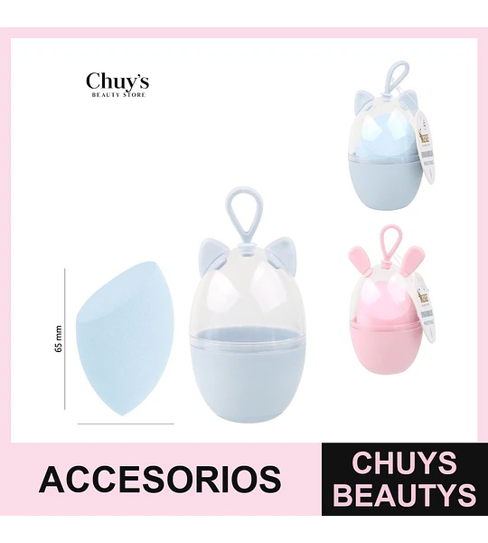 Esponja de Maquillaje con Envases