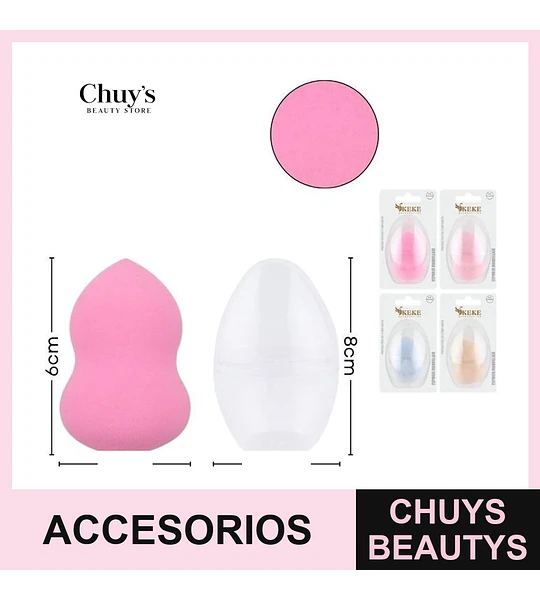 Esponja para Maquillaje con Envase