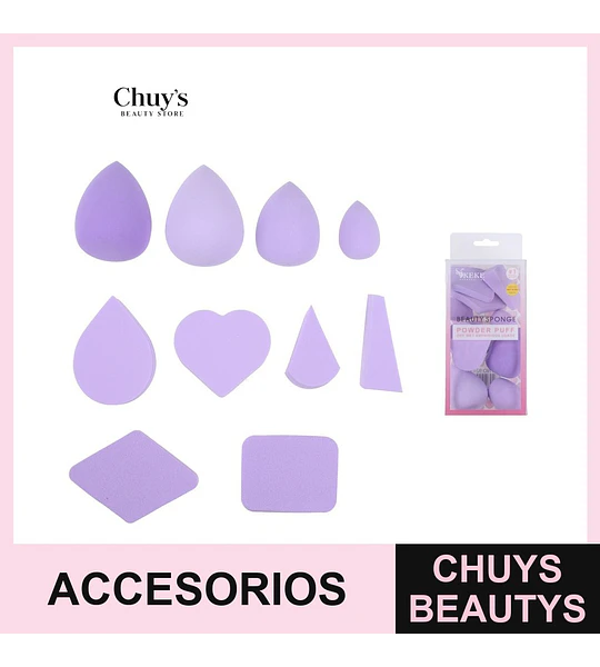 Set de Esponjas para Maquillaje