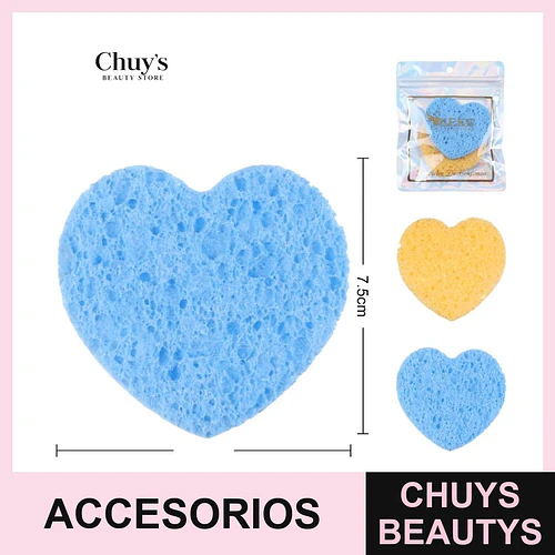 Esponjas Exfoliante Corazón - Chuys Beautys | Chuys Beautys