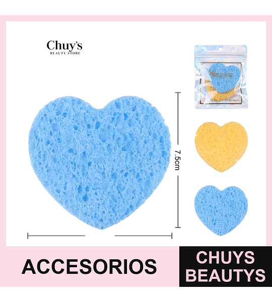 Esponjas Exfoliante Corazón