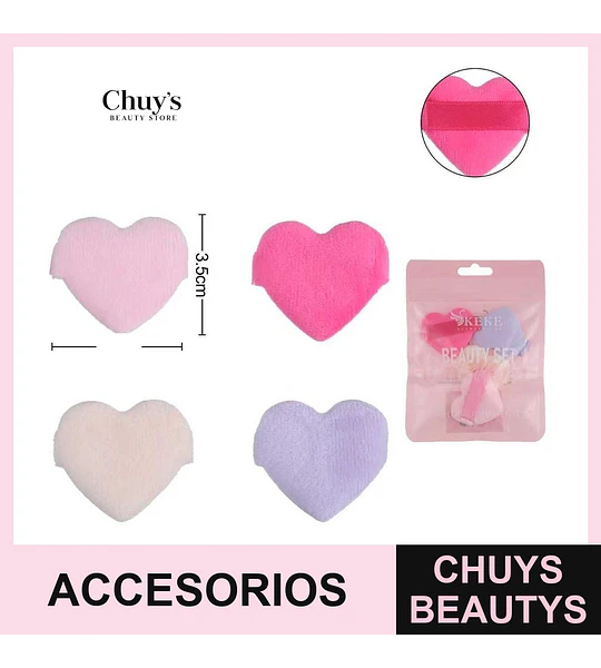 Esponja de Maquillaje Corazón