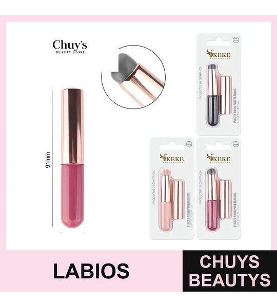 Pincel punta de goma para labios