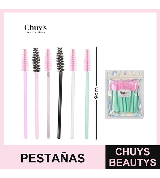Cepillos para Pestañas 50 Pcs