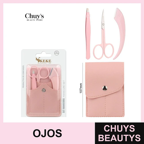 Set para cejas acero inoxidable 5 piezas - Chuys Beautys | Chuys Beautys