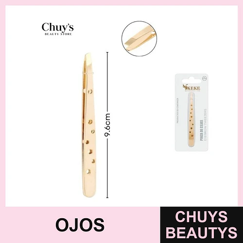 Pinzas para cejas doradas - Chuys Beautys | Chuys Beautys