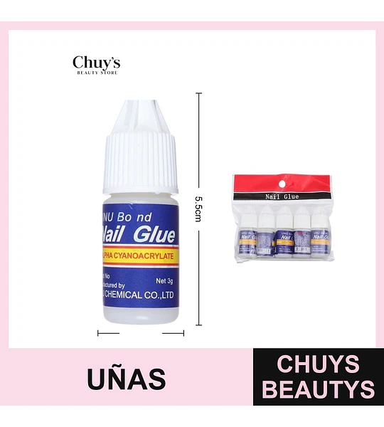 Pegamento de Uñas 3g 5pcs