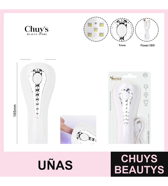 Lampara LED Portátil para Uñas