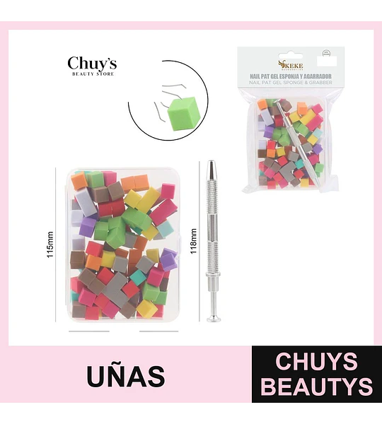 Esponja para hacer diseños en uñas