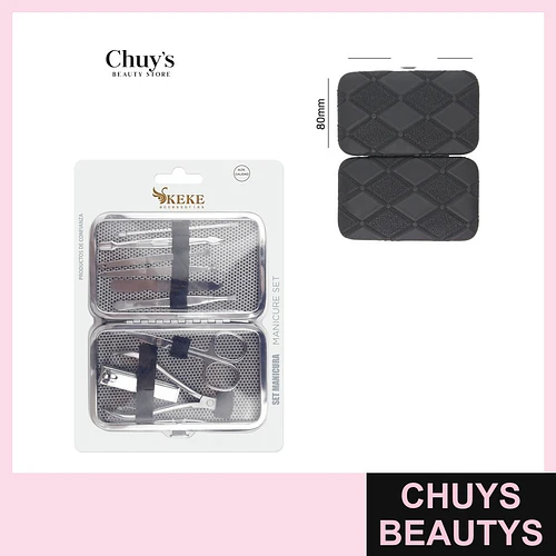 Set de Manicure 9 Piezas Acero Inoxidable - Chuys Beautys | Chuys Beautys