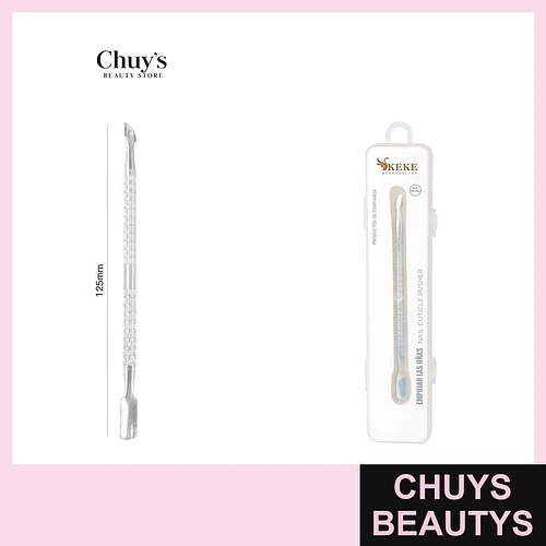 Repujador de cuticulas acero inoxidable 125*8mm - Chuys Beautys | Chuys Beautys