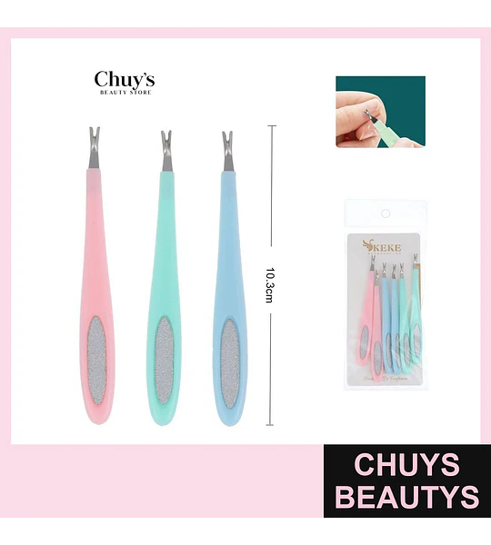 Cortacutícula Paleta 10,3cm 6Pcs