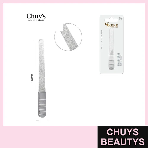 Lima de acero inoxidable 100*11*2,5 mm - Chuys Beautys | Chuys Beautys