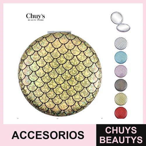 Espejo para cartera con diseño escamoso - Chuys Beautys | Chuys Beautys