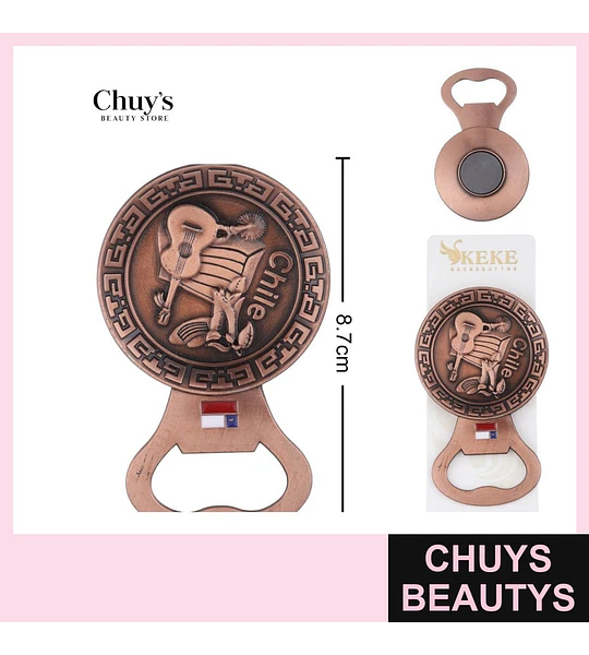 Destapador Magnético Chile 9*5,5cm