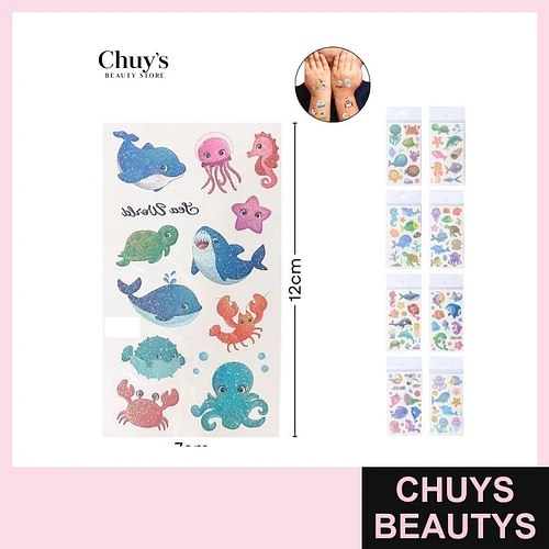Stikers de Animales Marinos - Chuys Beautys | Chuys Beautys