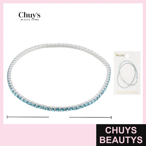 Pulsera Azul con Brillos - Chuys Beautys | Chuys Beautys