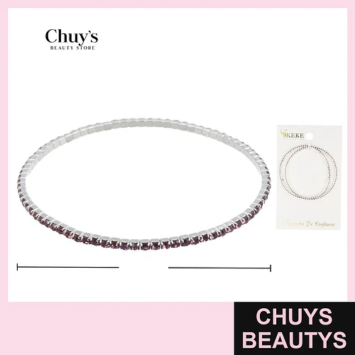 Pulsera Púrpura con Brillos - Chuys Beautys | Chuys Beautys