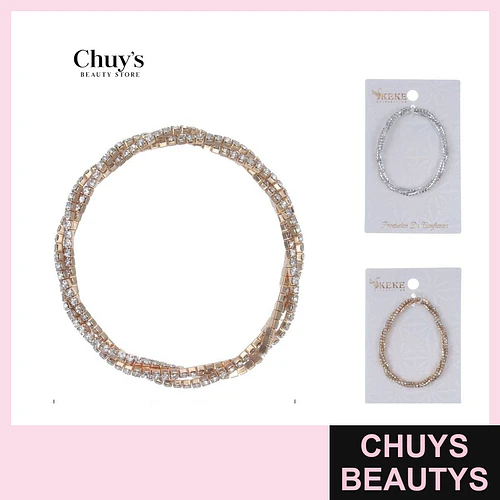 Pulsera de Piedrería Marrón - Chuys Beautys | Chuys Beautys