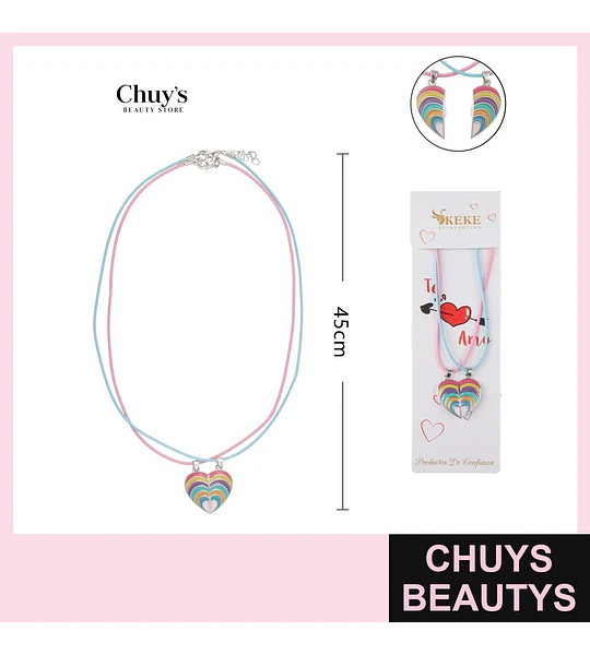 Collar Para Amigas 2Pcs