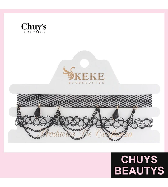 Choker Elegante con Cadenas