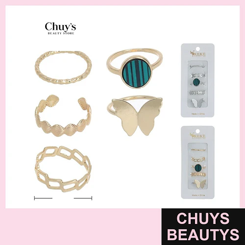 Set de Anillos Elegantes - Chuys Beautys | Chuys Beautys