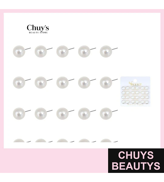 Pendientes Perla 12 Pcs