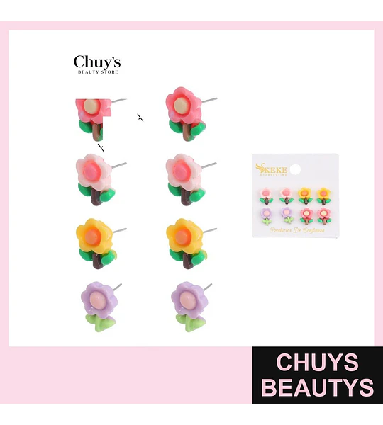 Pendientes para Niñas Flores