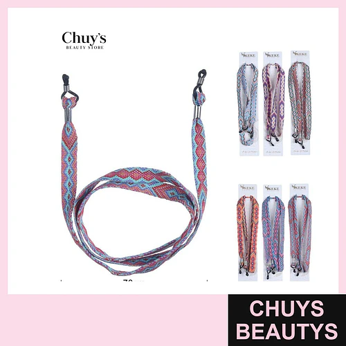 Cadena para Lentes Tejida Multicolor - Chuys Beautys | Chuys Beautys