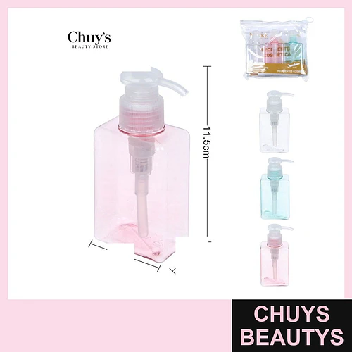Envases dispensadores 3pcs 100ml - Chuys Beautys | Chuys Beautys