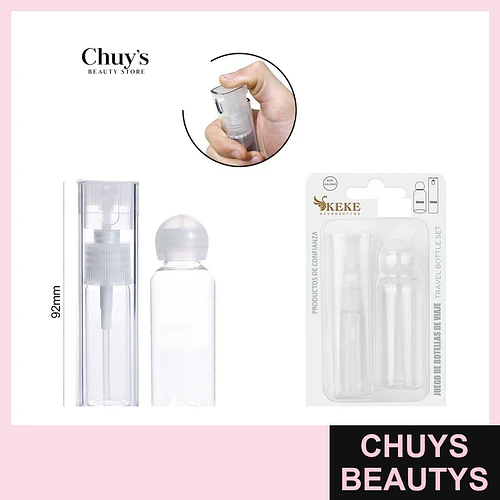 Juego de 2 Botellas de Loción con Atomizador - Chuys Beautys | Chuys Beautys