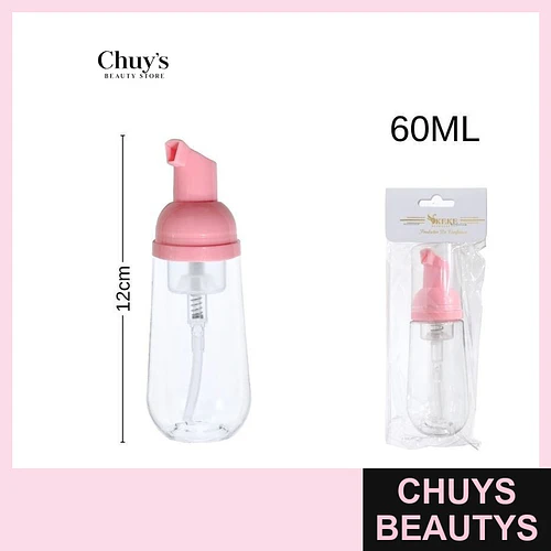 Dispensador de 60ml con tapa rosa - Chuys Beautys | Chuys Beautys