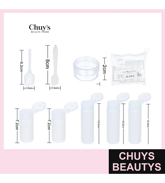 Set de envases dispensadores 8 piezas