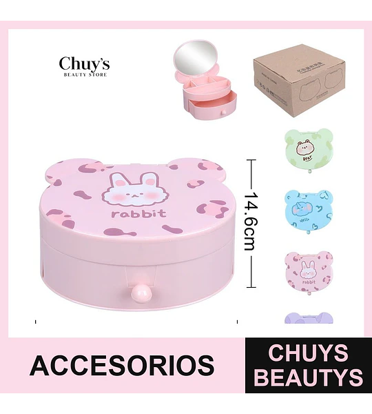 Mini organizador con espejo